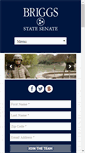 Mobile Screenshot of briggsforsenate.com